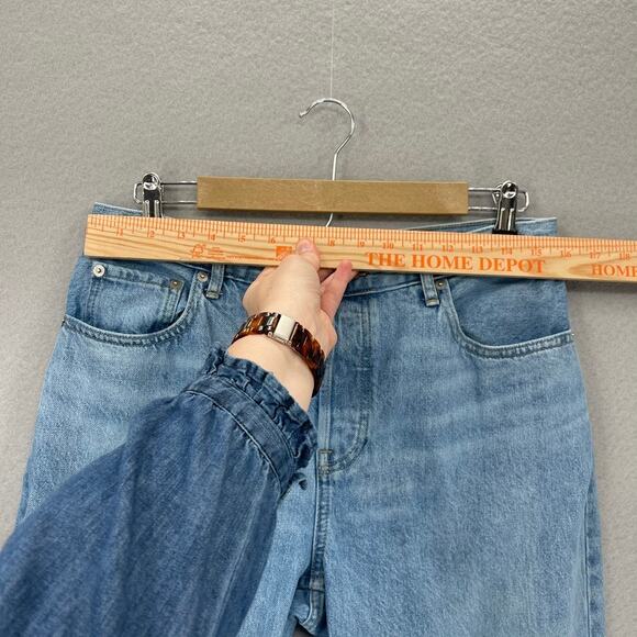 Everlane Jeans Women 30 Blue Light Wash 90s Cheeky Cotton Straight Classic Denim - Picture 3 of 14